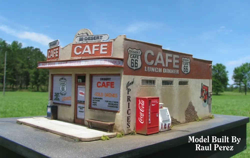 HO Miniature Route 66 Series: Desert Cafe - CLOSEOUT