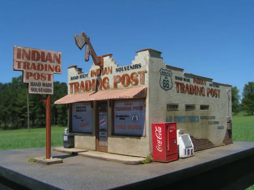 HO Miniature Route 66 Series: Indian Trading Post - CLOSEOUT