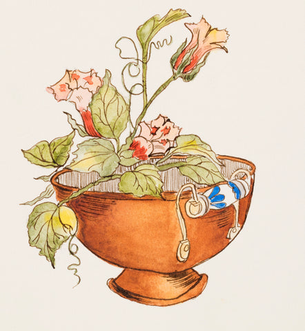 "Flowers in Copper Pot"