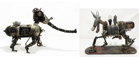 "Trash Donkey" and "Emaciated Elephant" Peter Ruck