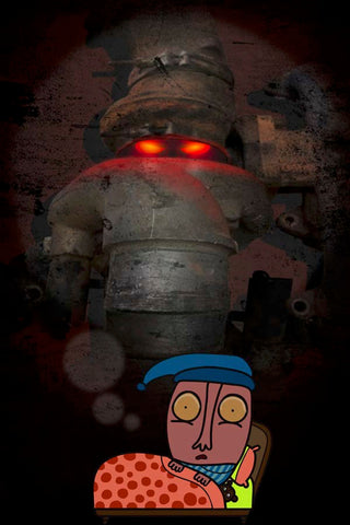 "EXHAUST MAN-ifold" Steve Kolker