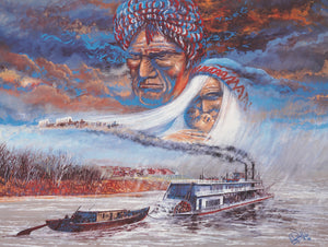 "A Trail of Tears" lithograph