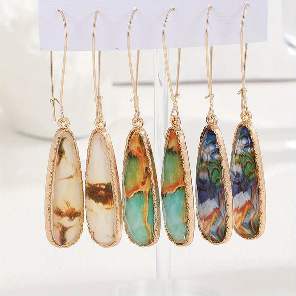 Teardrop Earrings - Cosmic Elements