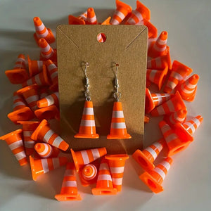 Traffic Cone Earrings