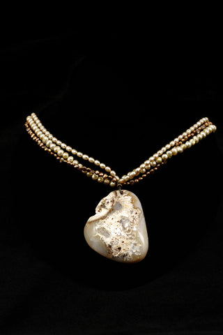 Pearls, Rock Necklace