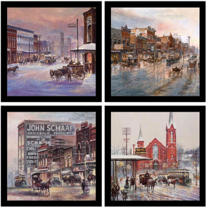 John Bell, Jr. print coasters - Old Fort Smith