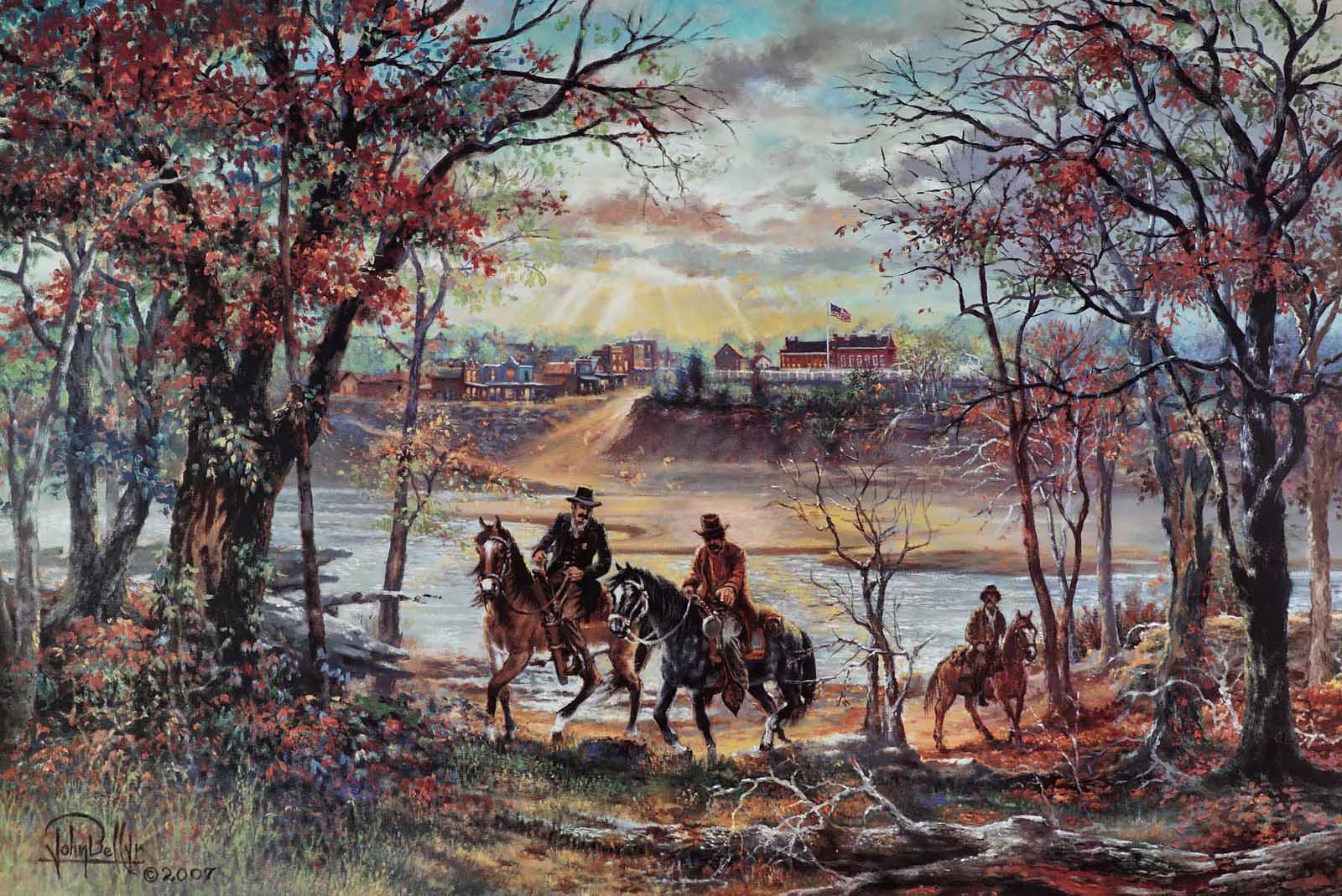 "Into the Territory" U.S. Marshals lithograph