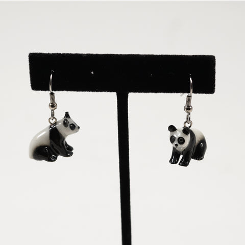 Seated Panda Earrings